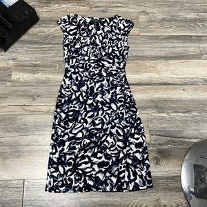 Womens Ralph Lauren navy print dress size 4